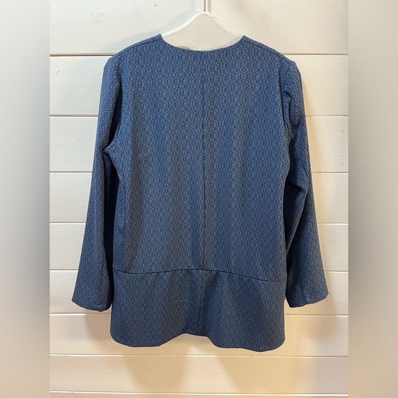 STELLA FOREST – Navy Textured Open Jacket (Size 40) - Picture 6 of 8